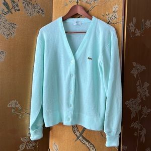 Mint Green IZOD Lacoste cardigan